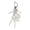 White, variant on Adorable Bows Key Chain For Girls And Teens Featuring Star Shape And Smooth Texture Handbag Accessory