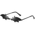 thumbnail image 1 of Bat Sunglasses Rimless Goth Glasses for Women Men Halloween Party Glasses Trendy Eyewear UV 400 Protection, 1 of 5