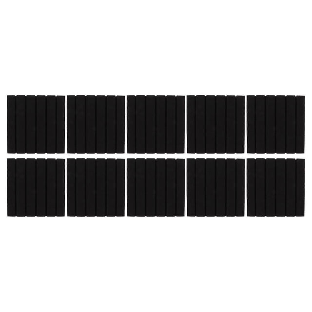 10Pcs Acoustic Foam Soundproof Polyurethane Noise Pollution Reducing Sound Absorbing Tool for Home Office