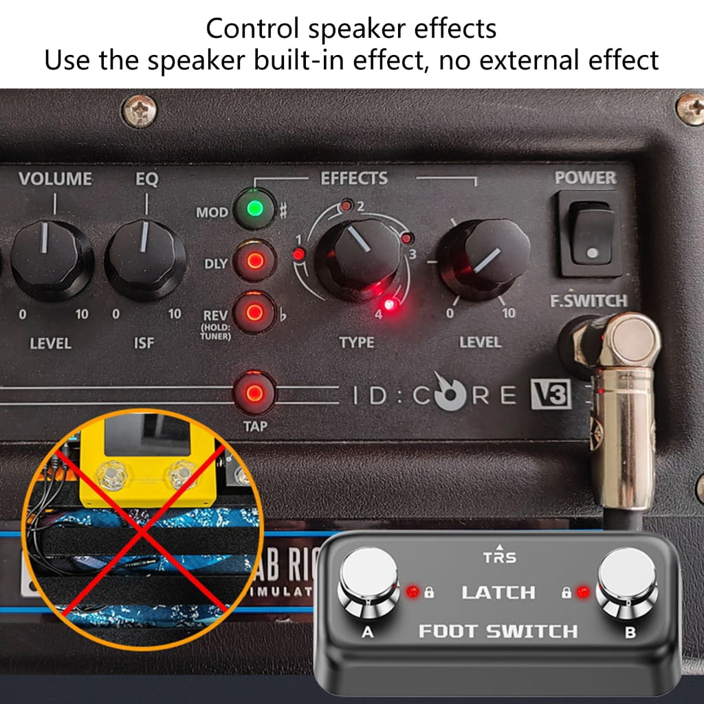 Digital Reverbs Guitar Pedal Double Pedal External Foot Switches Step Nail