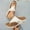 White, variant on Womens Slippers Pu Glossy Fish Mouth Wedge Trendy Solid Color Open Toe Thick Sole Versatile All Season Slippers