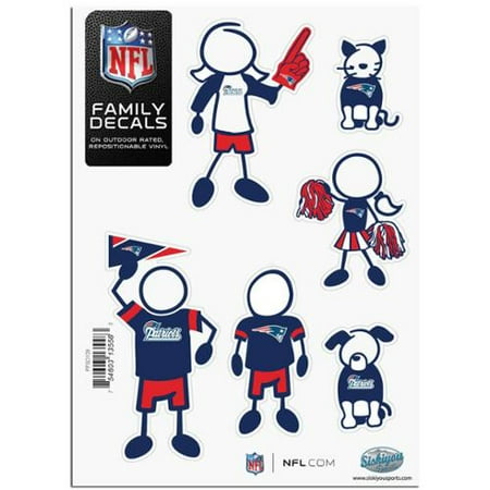 New England Patriots Official NFL Small Family Decal Set by Siskiyou 135583