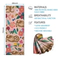 thumbnail image 2 of Dogs with Flowers Hot Yoga Mat Towel Non Slip for Hot Yoga - Quick-Drying Yoga Mat Cover with 4 Corner Pockets with Travel Bag - Hot Yoga Towel Non Slip 74"x26", 2 of 6