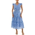 thumbnail image 5 of Nanette Lepore Women's Flutter Sleeve Tassel Midi Dress, Sizes XS-XXXL, 5 of 7