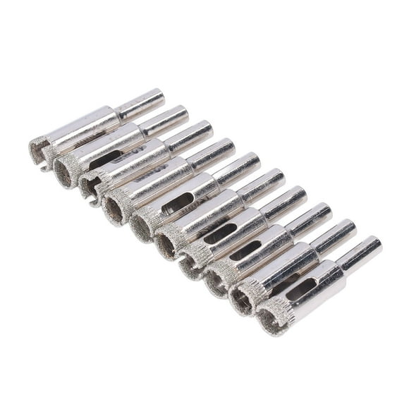 Juego de sierras perforadoras NikouMX 10 piezas Brocas para vidrio cerámica