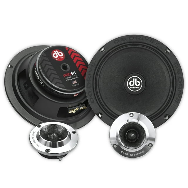 Set de Medios Rangos DB Drive PRO6K 500 Watts 6.5 Pulgadas PRO6K