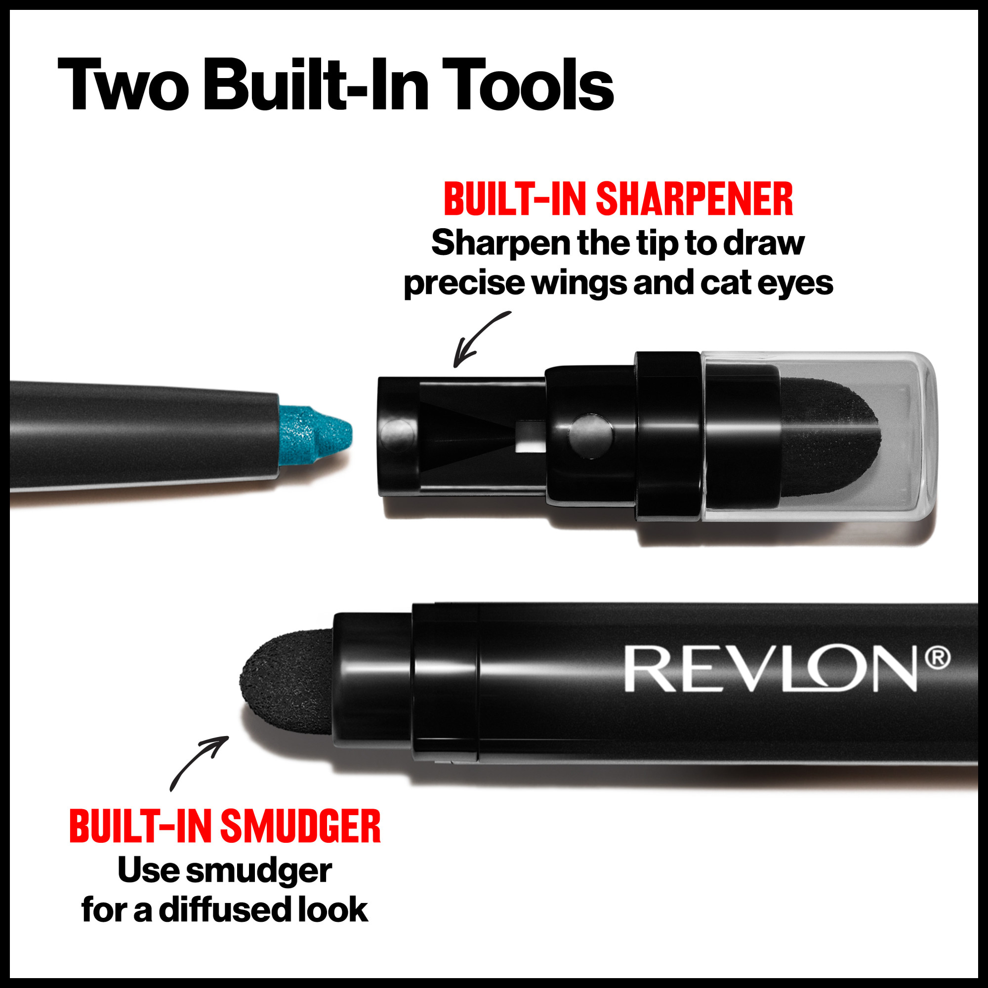 Revlon ColorStay Waterproof Eyeliner Pencil, 24HR Wear, Built-in Sharpener, 201 Black, 0.01 oz - image 5 of 8