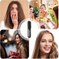 thumbnail image 4 of Cordless Hair Straightener Brush, Cordless Hot Comb - USB Rechargeable Hair Straightener Brush - 3D Pronged Flat Iron Comb with 3 Strokes, Portable fo, 4 of 4