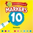 thumbnail image 3 of Crayola Broad Line Markers, Bold & Bright Colors, 10 Per Pack, 5 Packs, 3 of 5