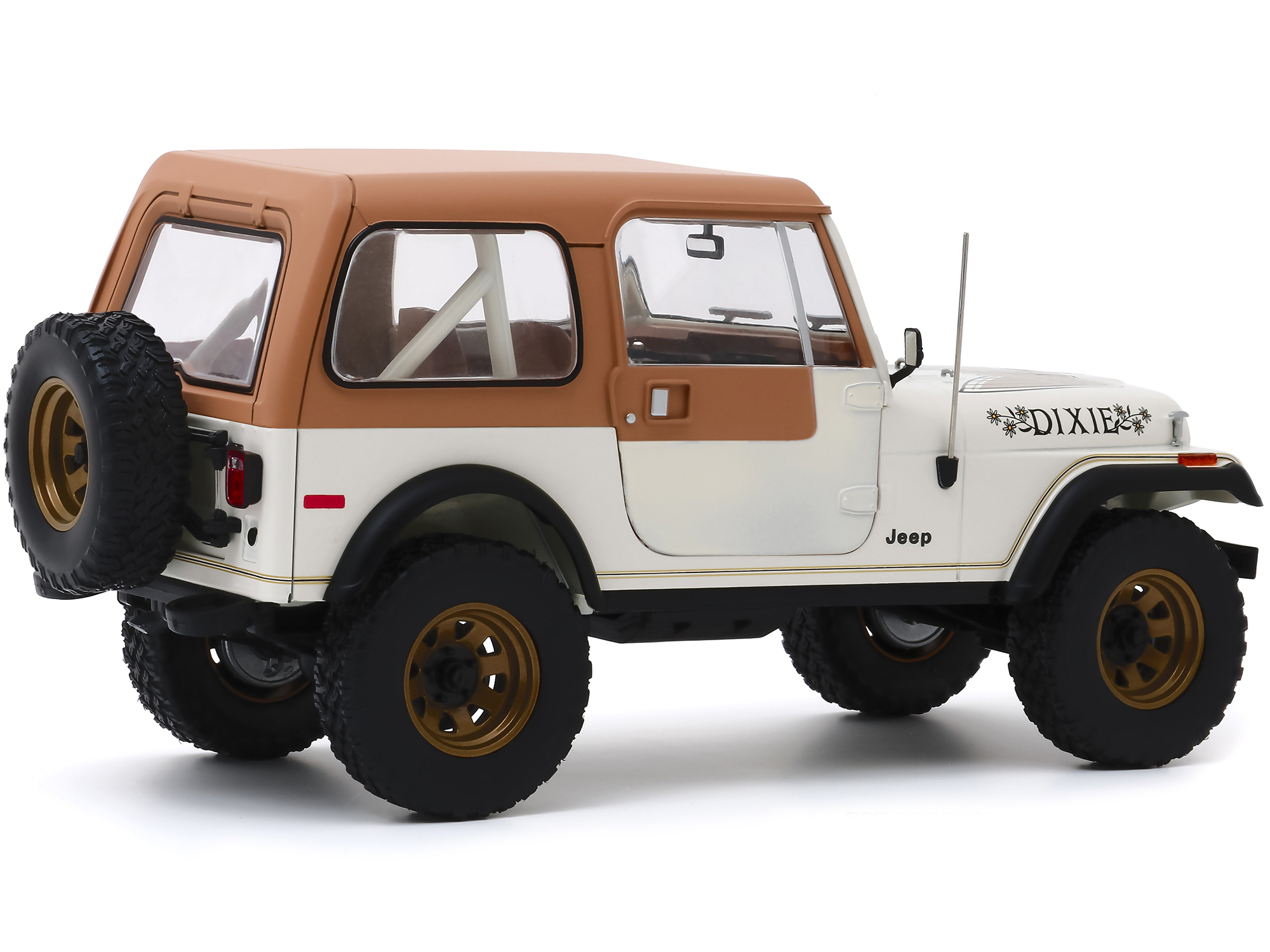 Greenlight 19065 1979 Jeep CJ-7 Golden Eagle Dixie Cream 1 by 18