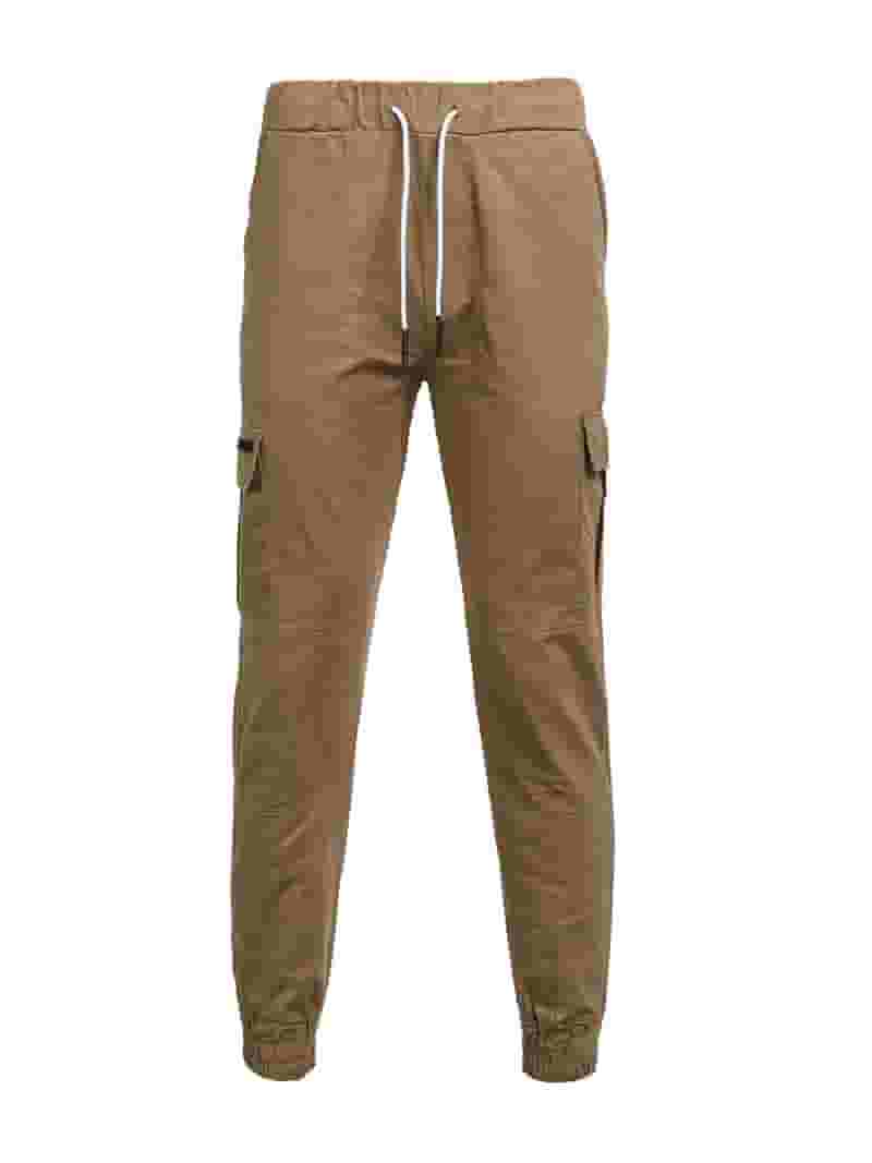 Men Elastic Waist Ankle-Tied Cargo Pants - Walmart.com Men Elastic Waist Ankle-Tied Cargo Pants - Walmart.com