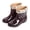 B-Black, variant on Gpaecead Women Cherry Print Short Rain Boots Waterproof Rubber Glossy Wipe Clean For Commute And Garden, A-Black