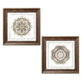 thumbnail image 2 of Gango Home Decor Contemporary Serenity & May the Lord Bless You; Two 12x12in Art Prints in Gold Trim Brown Frames, 2 of 6