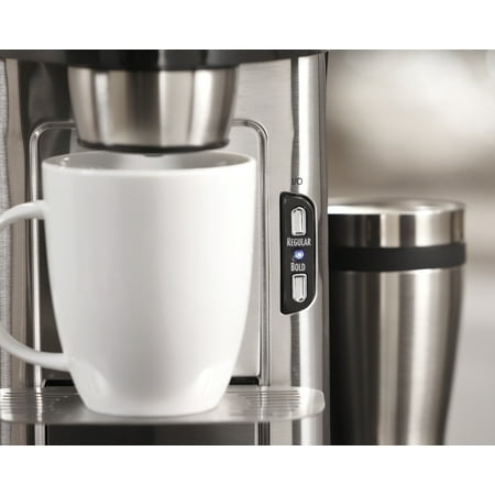 Hamilton Beach - Single Serve Coffee Maker - Stainless Steel