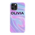 thumbnail image 1 of Personalised Luxe Blue Name iPhone 16 Pro Case,iPhone 16 Pro Max, 1 of 5