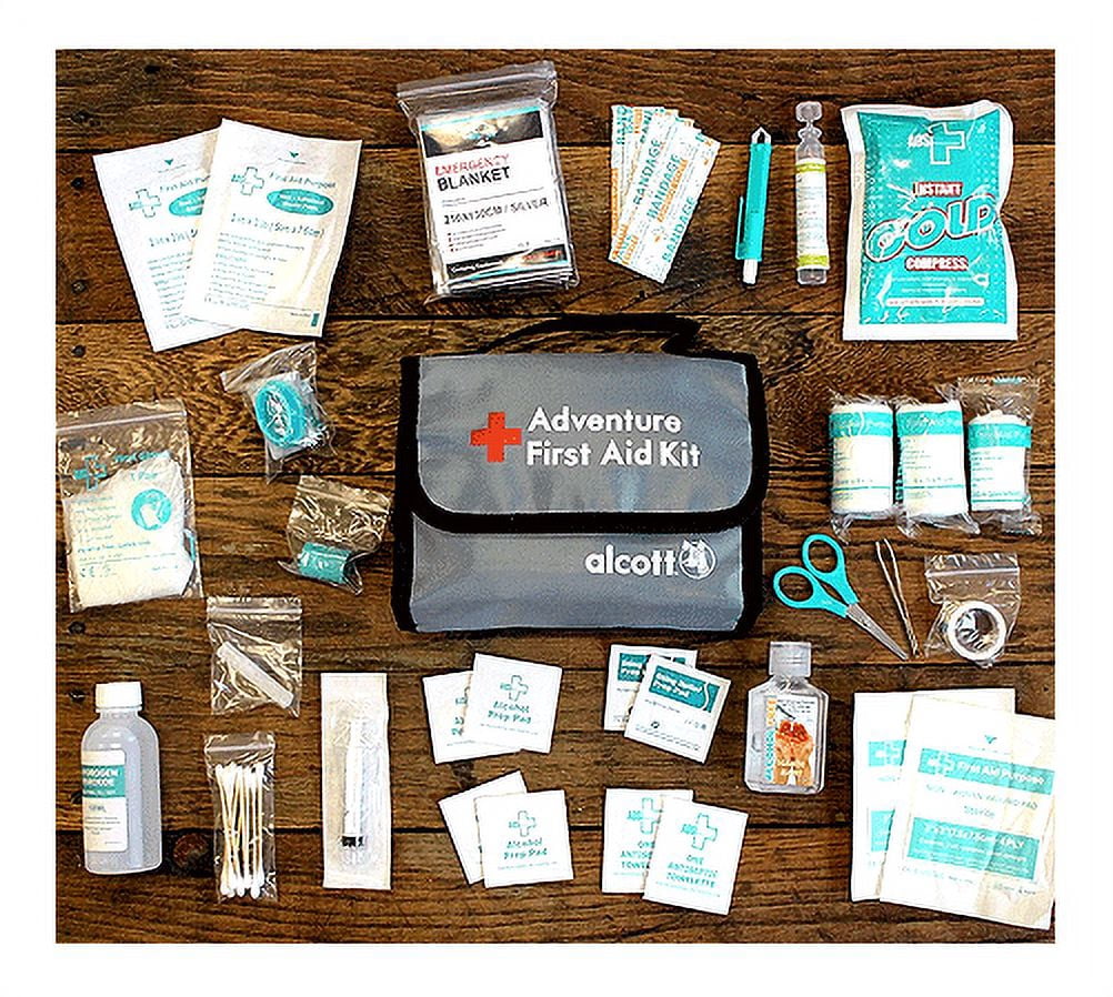 First Aid Kit 54 Piece Medical Supply Set For Dogs and People Safety Travel Bag