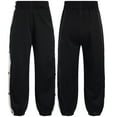 thumbnail image 5 of renvena Kids Boys Basketball Pants Side Split Press Button Athletic Sweatpants Track Bottoms Black 11-12, 5 of 7