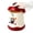 Red, variant on Cute Mini Desktop Trash Can - Small Desk Garbage Bin with One-Touch Press Lid - 6.3 Inch Plastic Waste Basket for Home Office, Bedroom, Vanity, Car - Cat Design (Red)