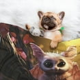 thumbnail image 3 of Naloa Adorable Fluffy Bat Dog Blanket, 3 Sizes Cat Blanket for Indoor Cats Large Medium Small Dog Gifts-Small, 3 of 8