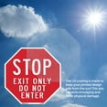 thumbnail image 4 of Stop Exit Only Do Not Enter (2 Pack) 4 inch X 4 inch Octagon Vinyl Label Decal Sticker Weather Resistant, UV Protected for Workplace, Private Property, and Construction Site, Made in, 4 of 5
