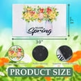 thumbnail image 2 of Floral Welcome Spring Doormat 30''x 17'', Home Spring Decor Low-Profile Switch Rug Door Mat Floor Mat for Indoor Outdoor, 2 of 7