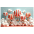 thumbnail image 3 of Colorful Design Hot Air Balloon Party Backdrop Fantasy Clouds for Children's Event Celebration Outdoor Decoration, 3 of 4