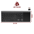 thumbnail image 2 of Teclado Inalambrico JustClick MX con Touchpad Numérico, 2 of 10