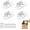 4PC,B, variant on Quick Fitting Furniture Joint Bracket, Heavy-Duty Stainless Steel Corner Brackets, Corner Brace Joint Right Angle Bracket with Screws for Drawers, Cabinets, Chairs, Tables (4PC,B)
