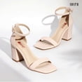 thumbnail image 4 of Sandalias de tacón IDIFU Nude Nubuck para mujer 8 cm Tacón talla 5.5, 4 of 6