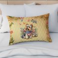 thumbnail image 4 of Yorkshire Terrier Celebrates Spring and Enjoys a Happy Easter Quilt Pillowcase Yorkie Dog Lover Gifts Throw Pillow Cover Bed Home Decor - 02001, 4 of 5