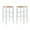 White, variant on Riverbay Furniture Traditional Backless Set of Two Wood 29" Barstools in White