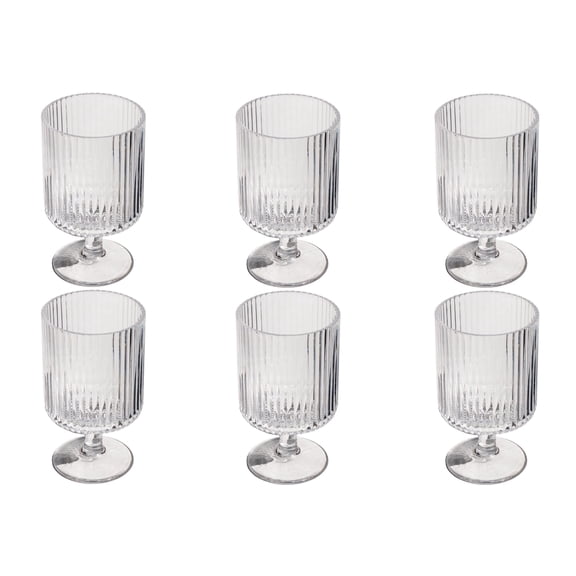 Mesa Acrylic Mini Stacking Wine Glass - Clear - 10 oz - Set of 6