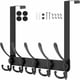 thumbnail image 1 of Ganchos para puerta Soporte para suspensión Perchero montado en la pared Perchero de acero inoxidable Bolsa de ropa Estante para colgar sombrero Eigraketly HA001049-01B, 1 of 6