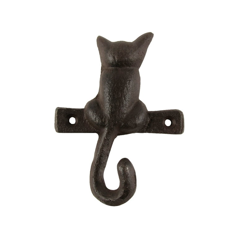 Metal Wall Mount Cat Tail Hook Key Ring/Hat/Pet Leash/Clothes Holder Home  Decor 