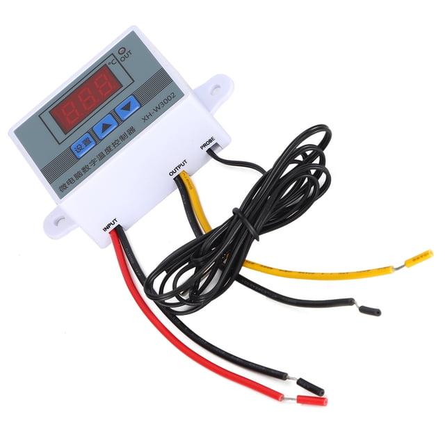 Microcomputer Digital Temperature Controller Digital Thermostat Temperature Control Module with Precise Reliable Settings for Hatching Breeding Air Water Temperature Control