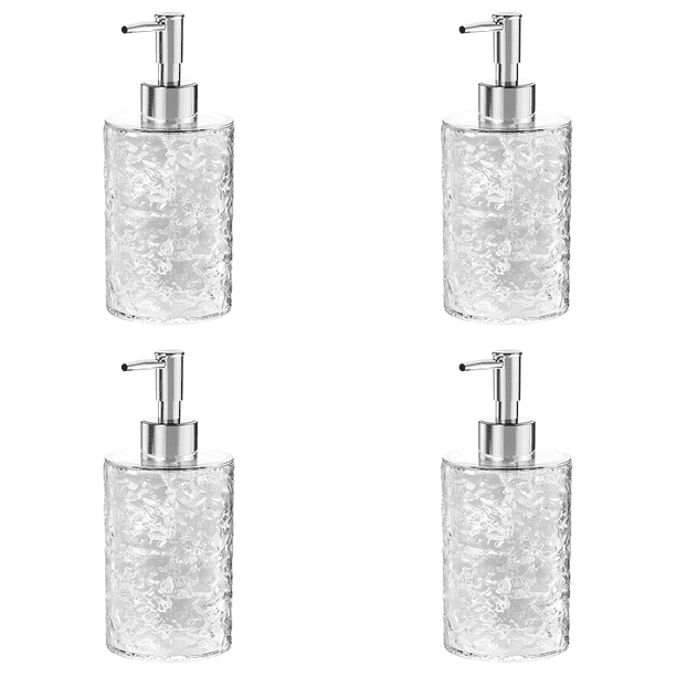 Dispensador Jabón Espumoso 400 Ml Botella Repuesto Champú Antideslizante para Ducha () Blanco