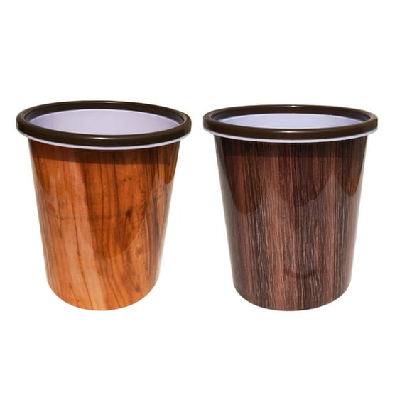 Trash Can Garbage Bin Kitchen Waste Cans Wastebasket Container Bathroom Basketwood Bedroom Wooden Storage Office Small