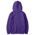 thumbnail image 5 of Men's Hoodies Big And Tall Pullover Hooded Sweatshirt Lightweight Long Sleeve Oversized Hoodie With Pockets Purple XL, 5 of 5