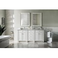 thumbnail image 6 of James Martin Furniture 157-V72-WW-3OCAR 72 in. Bristol White Washed Walnut Double Bathroom Vanity with 3 cm Carrara White Top & Oval Sink, 6 of 6