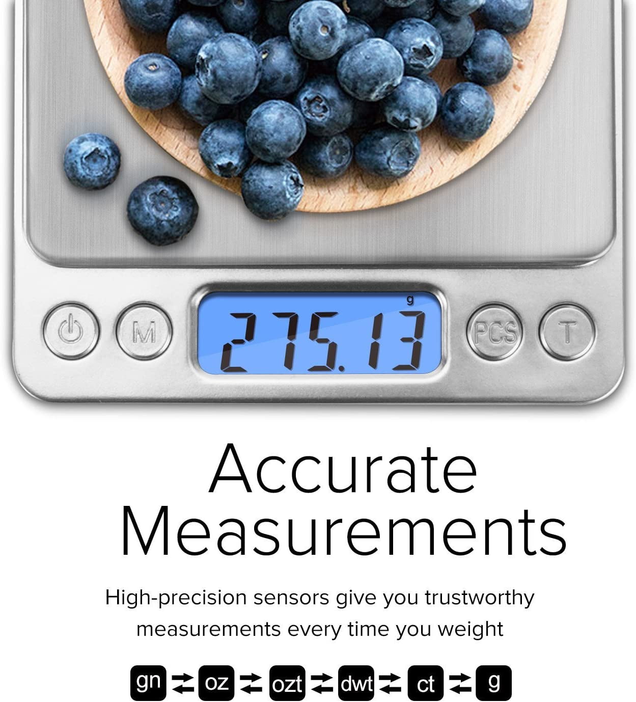Gram Scale Small Digital Food Scale, Accurate Weighting,Multifunction  Kitchen Scale for Jewelry/Baking/Soap