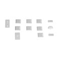 thumbnail image 4 of Glass Lift Panel Button Sticker Aluminum Alloy Window Lift Panel Button Trim Colorfast  for Land Rover Range Rover Executive 2013-2017 ANGGREK Otros, 4 of 8