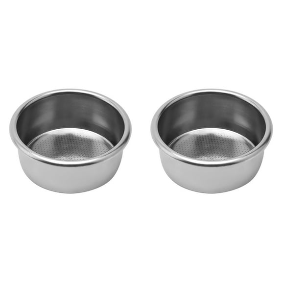 2X  High Extraction Coffee Filter Basket, Stainless Steel Espresso Filter Basket for Bottomless 51mm
