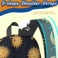 thumbnail image 5 of Sun and Moon Gothic Pattern 17" School Backpacks for Teens,Waterproof Oxford Fabric,S-Shape Padded Straps for School,Travel,Hiking,Camping, 5 of 6