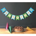 thumbnail image 2 of Inkdotpot Baby Birthday DecorationsI Am ThreePennant Banner Flags Baby Boy CarBirthday Garland, 2 of 4