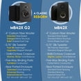 thumbnail image 3 of Micca MB42X G2 - Altavoces pasivos de estantería para Cine en casa, Sonido Envolvente estéreo y Moni, 3 of 8