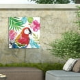 thumbnail image 4 of Farida Zaman 'Tropicana III' Outdoor Canvas 14x14, 4 of 5