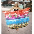 thumbnail image 4 of HAPPY BAY Women's Coverups Summer Wraps Bikinis Swim Cover up Swimwear Pareos Beach Cover-up Sarong Beachwear Pareo for Women One Size Rose, Palm Tree, 4 of 5