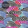 thumbnail image 5 of Shower Curtain, Colorful zebra cool Waterproof Fabric Plastic Shower Curtain, Drying Fast Bathroom Curtain with 9 Buttonholes, Ruffle Shower Curtain 60x72in, 5 of 8