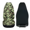 thumbnail image 4 of Uorisanigo Car Seat Covers, Front Seat Covers for Cars 2pcs, Soft Green Camo Dinosaur Print Driver Seats Cover Protection Universal Fit for Sedan SUV Pick-up Truck Van, 4 of 7