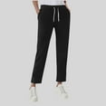 thumbnail image 2 of adviicd Women's Petite Cotton Sweatpants with Pockets (Black, XXL), 2 of 7